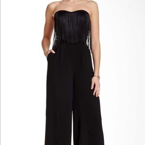 Jessica Simpson fringe sweetheart jumpsuit
